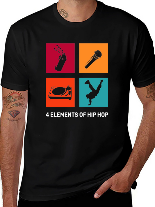 4 Elements of Hip Hop T-Shirt - Music & Dance Tee