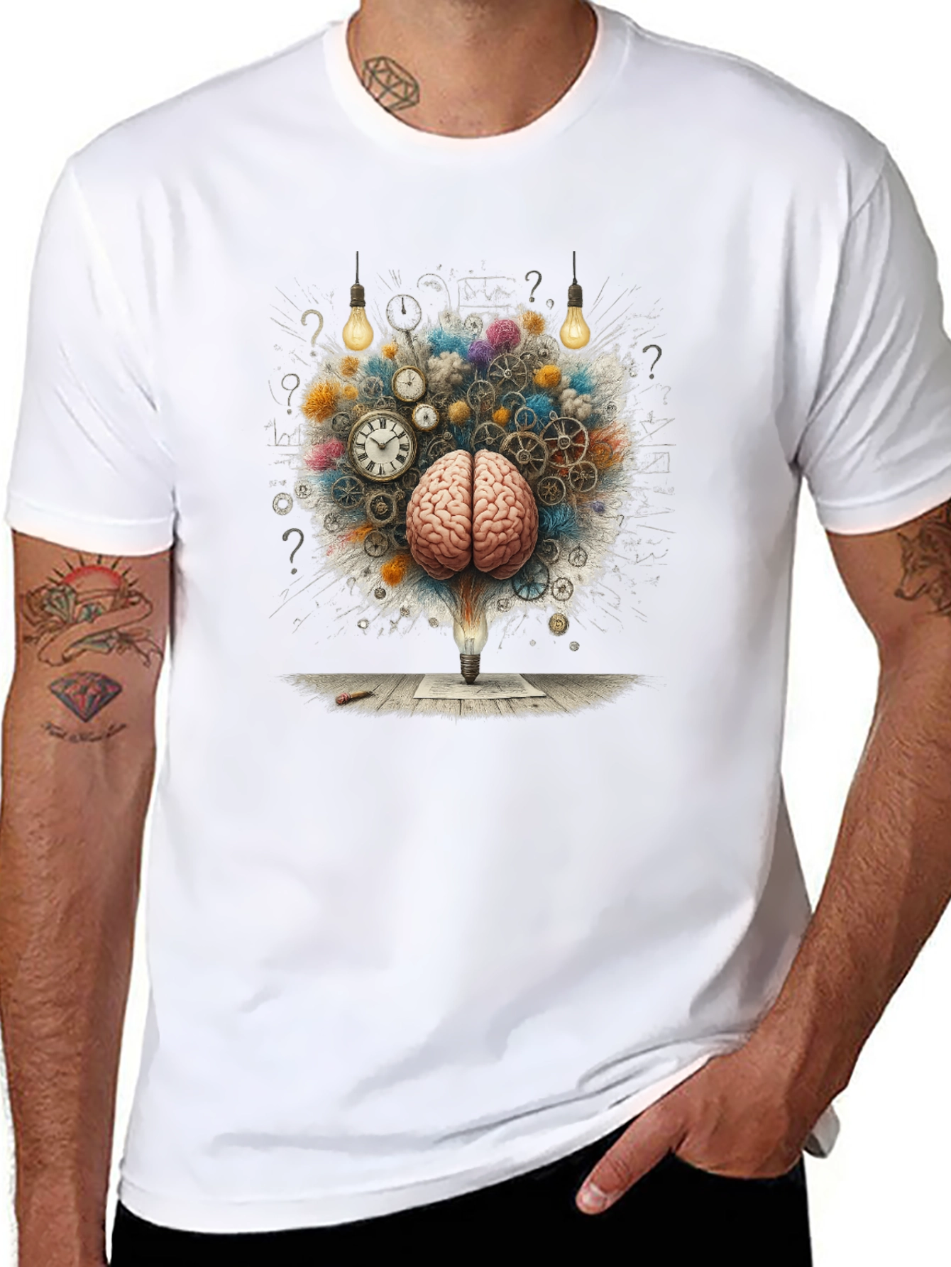 Brainstorming Graphic T-Shirt - Creative Idea Design