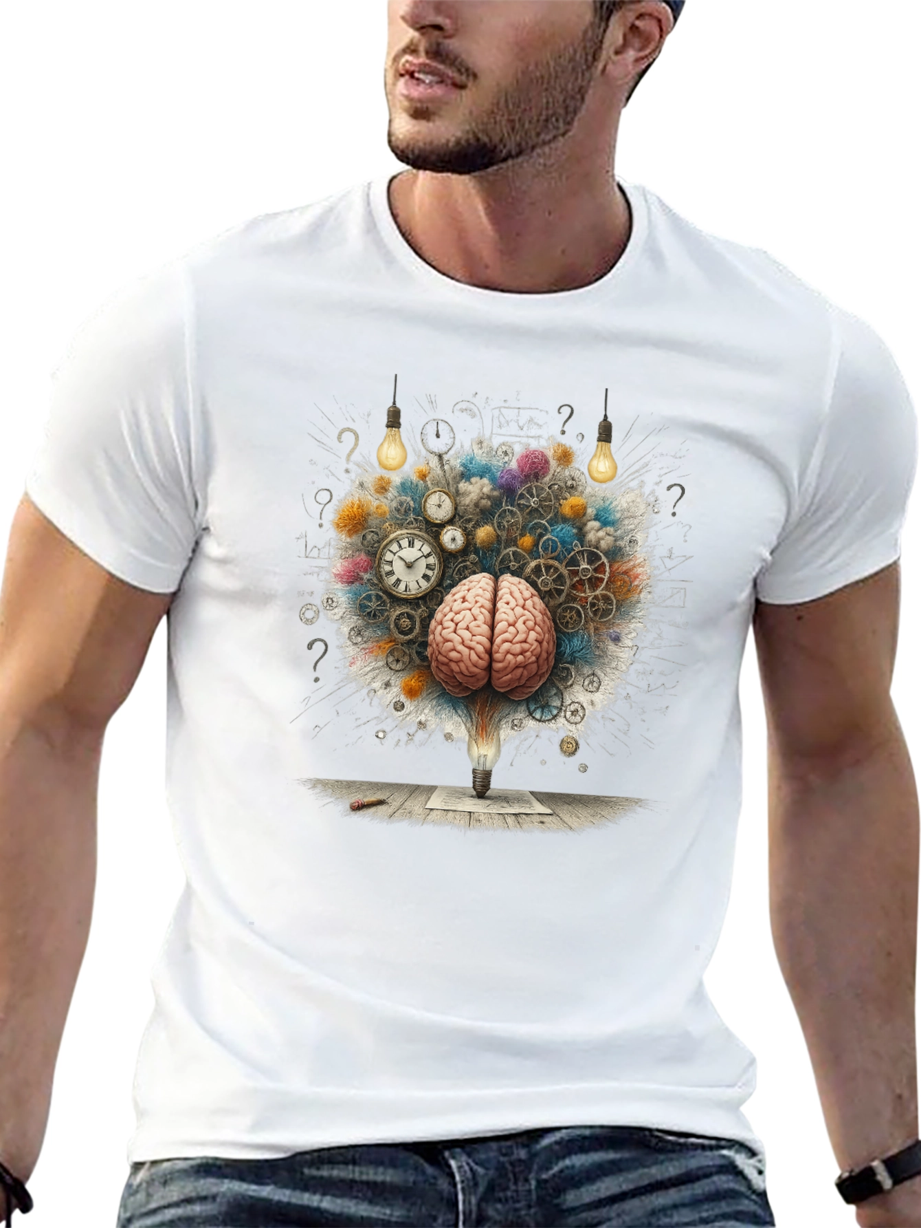 Brainstorming Graphic T-Shirt - Creative Idea Design
