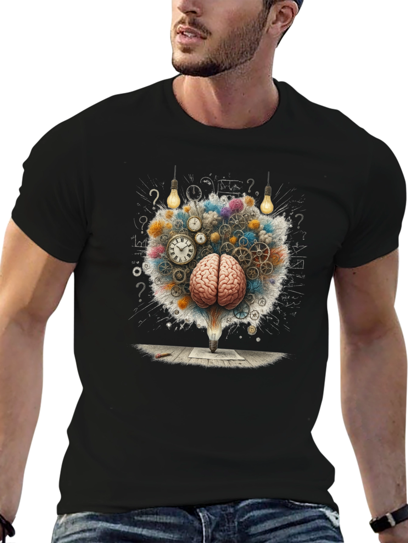 Brainstorming Graphic T-Shirt - Creative Idea Design