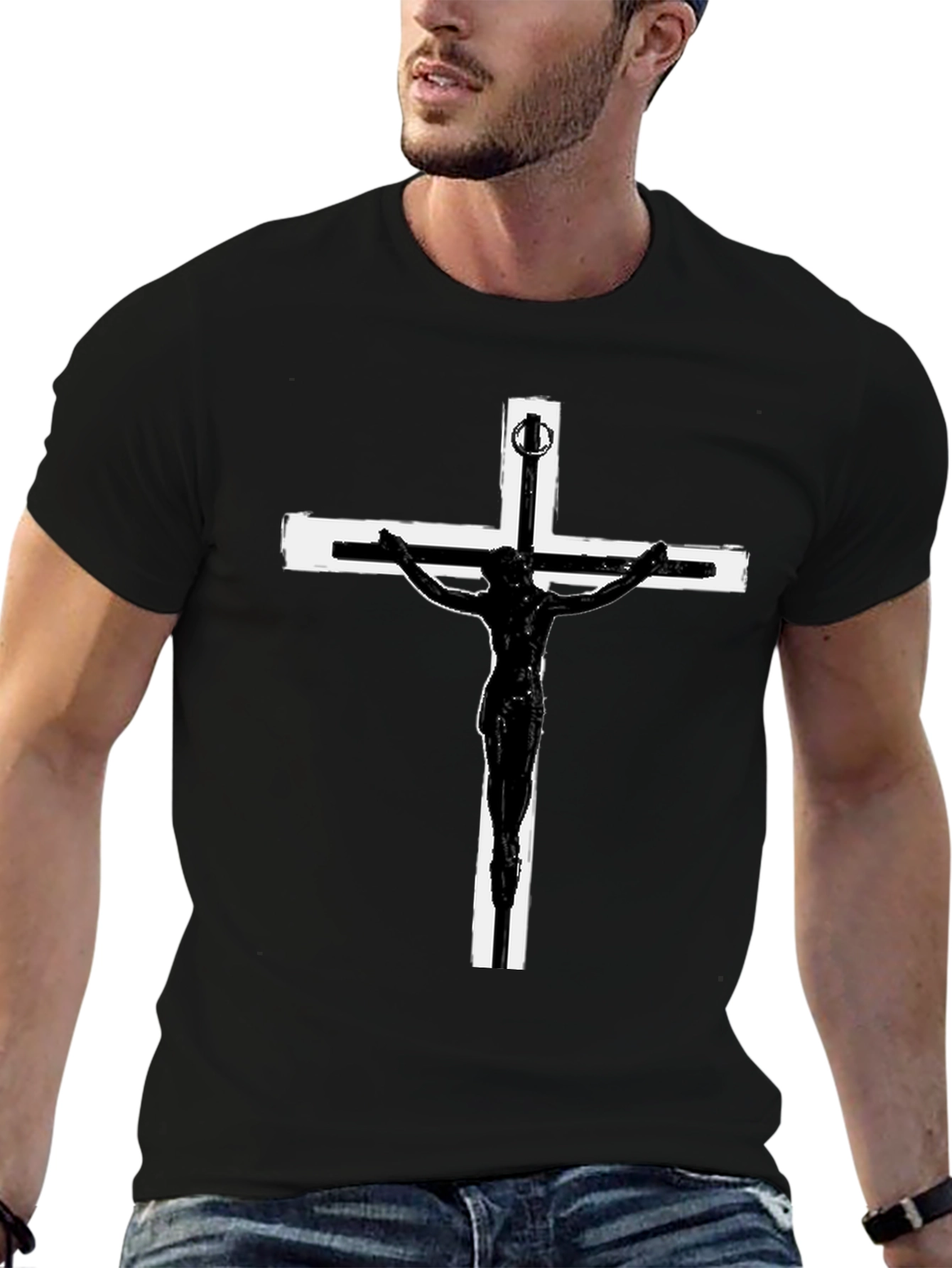 Crucifix Graphic T-Shirt