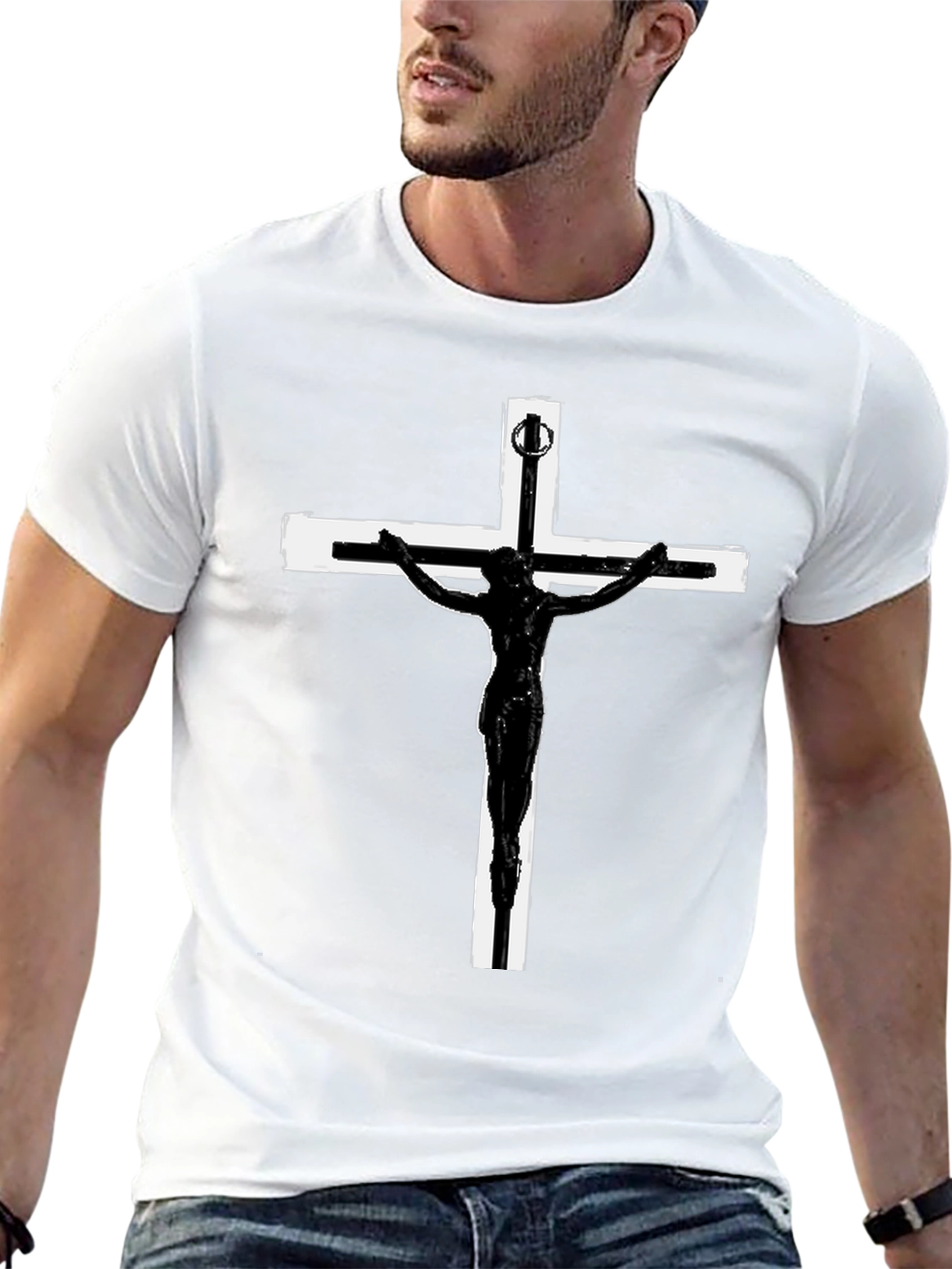 Crucifix Graphic T-Shirt
