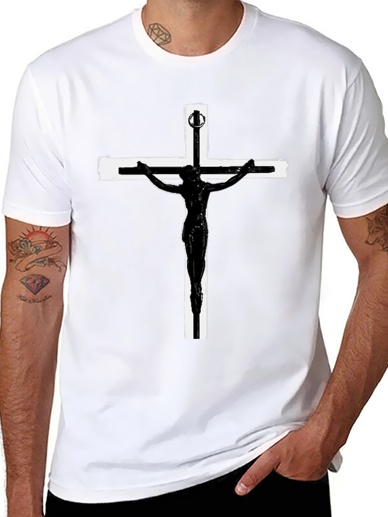 Crucifix Graphic T-Shirt