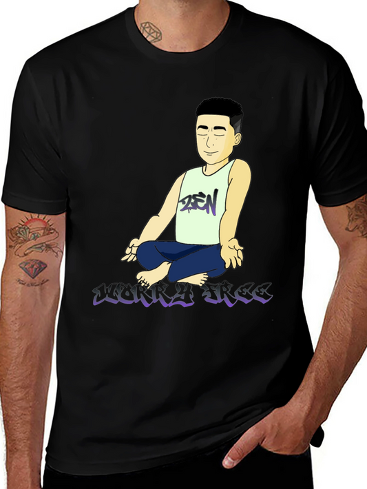 Zen Cartoon Graphic T-Shirt