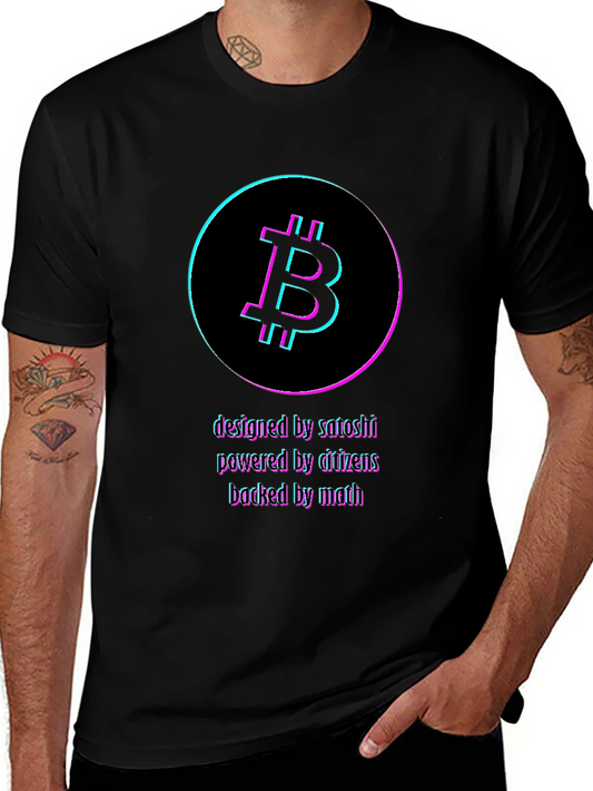 Bitcoin Crypto T-Shirt: Designed by Satoshi Powered by Citizens