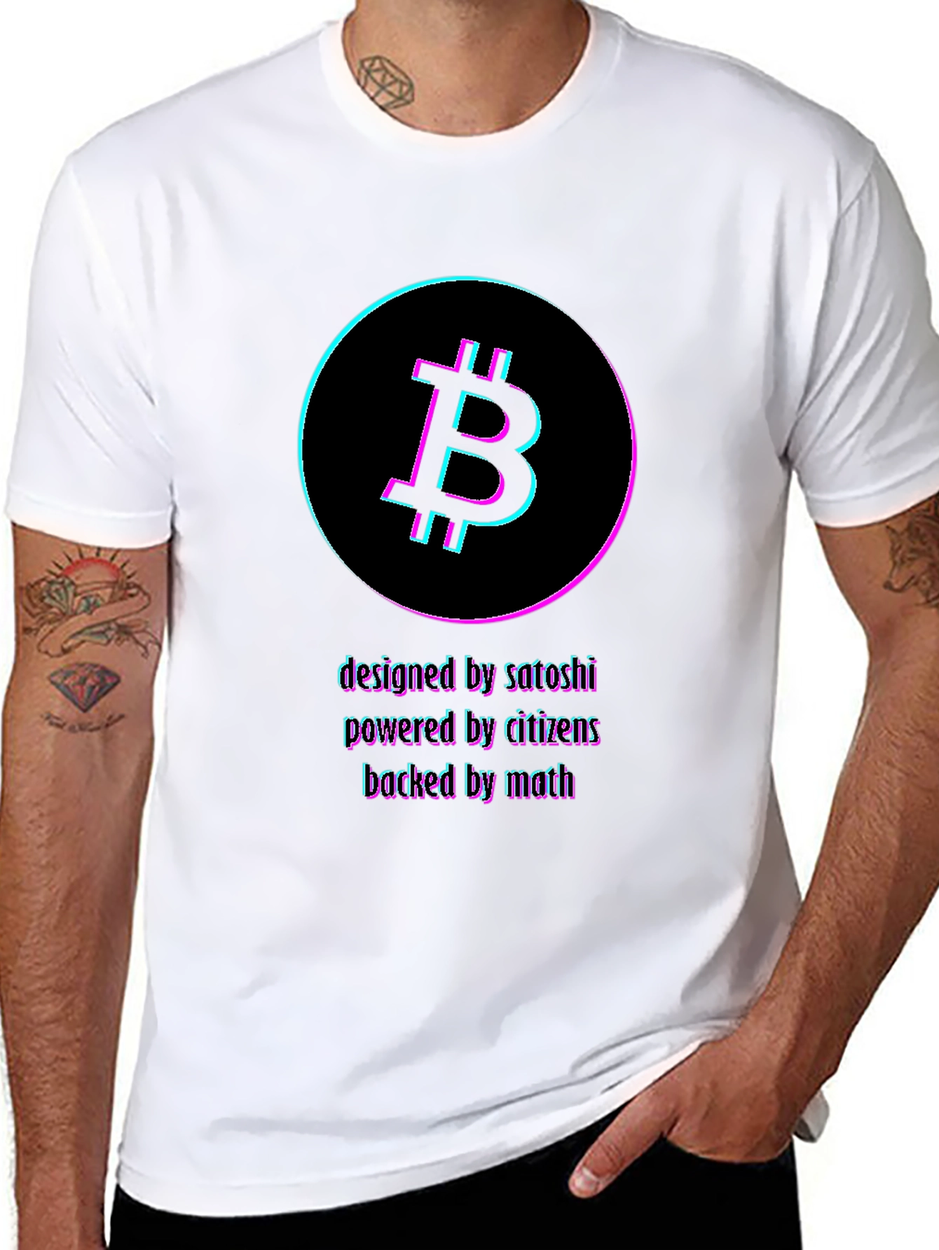 Bitcoin Crypto T-Shirt: Designed by Satoshi Powered by Citizens