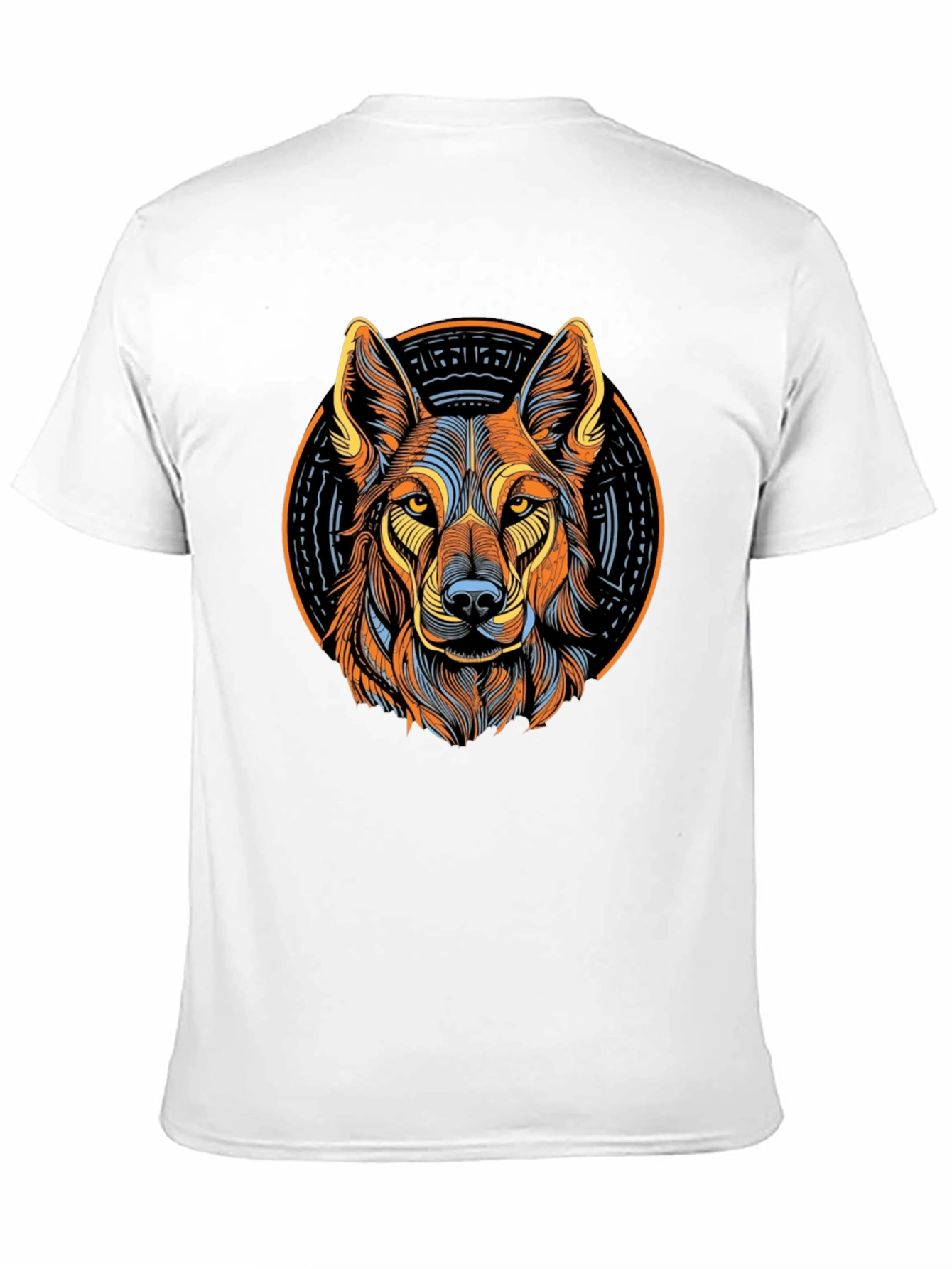 Bold Wolf Graphic Tee - Black Cotton Shirt