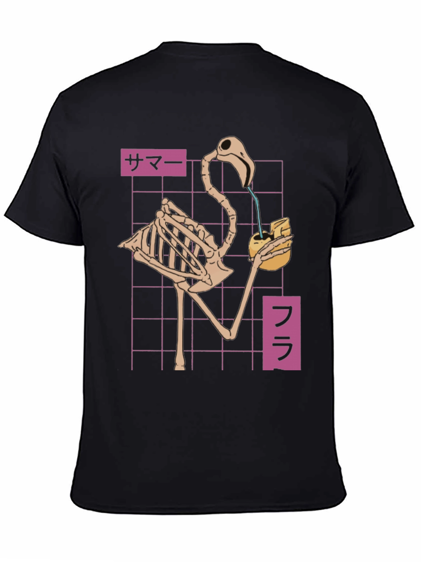 Flamingo Skeleton T-Shirt - Summer Vibes