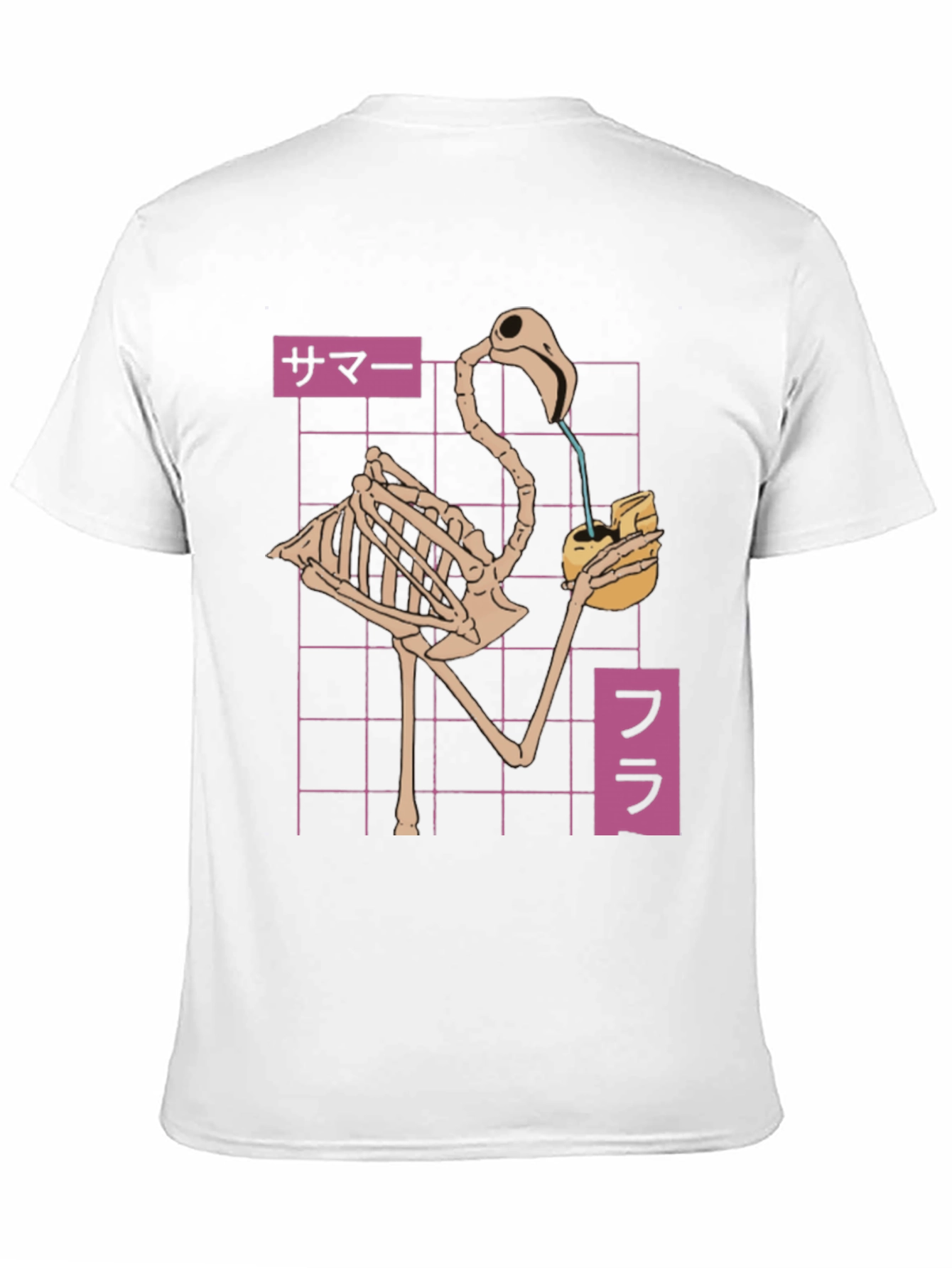 Flamingo Skeleton T-Shirt - Summer Vibes