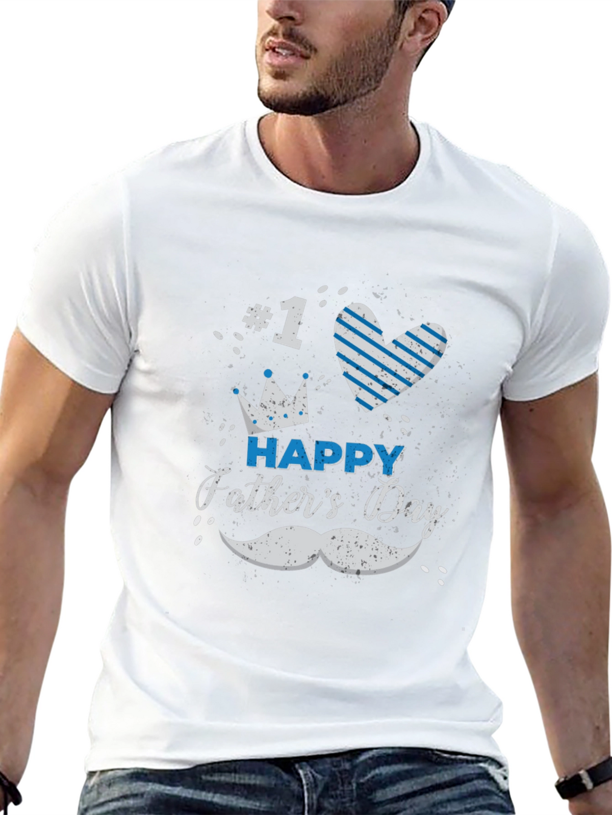 Happy Fathers Day #1 Dad T-Shirt