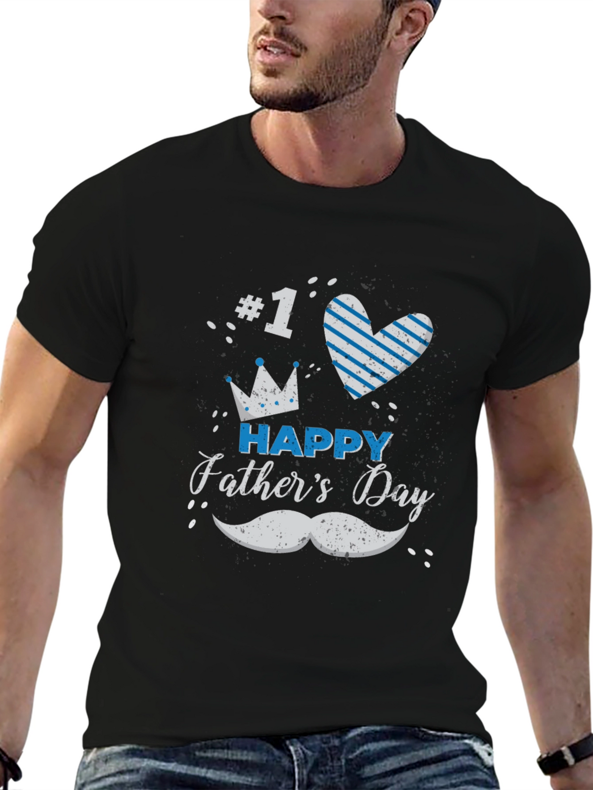 Happy Fathers Day #1 Dad T-Shirt