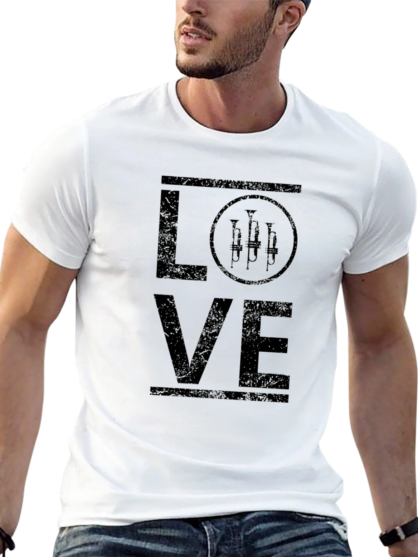 Love Trumpet Music Graphic Tee