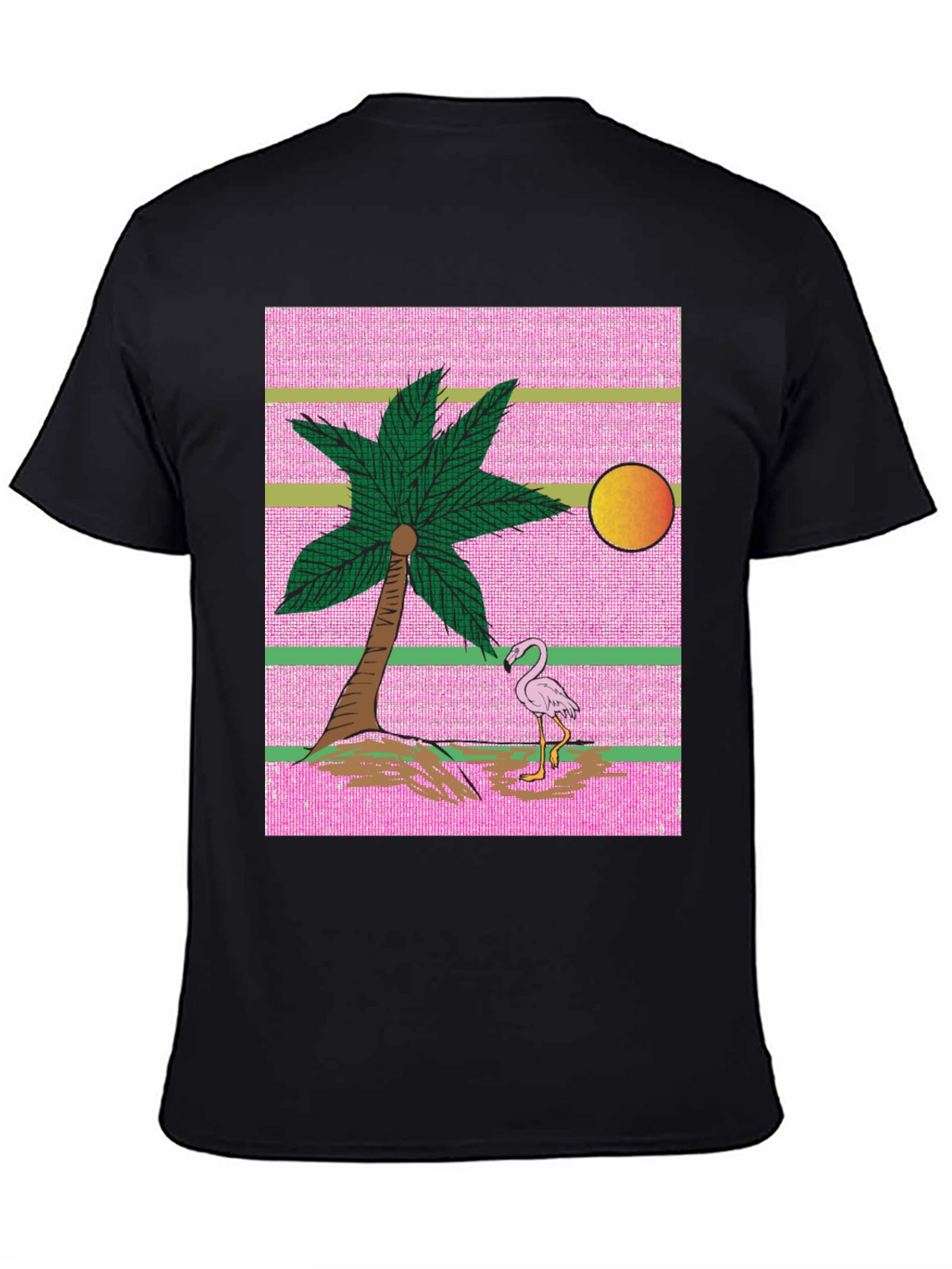 Retro Flamingo Palm Tree T-Shirt