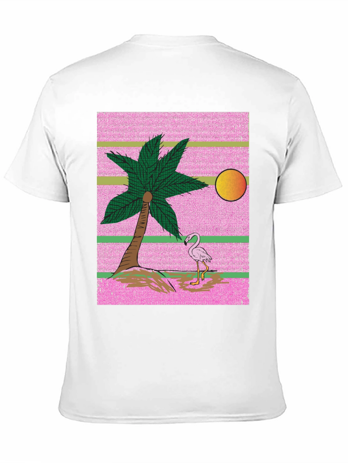 Retro Flamingo Palm Tree T-Shirt