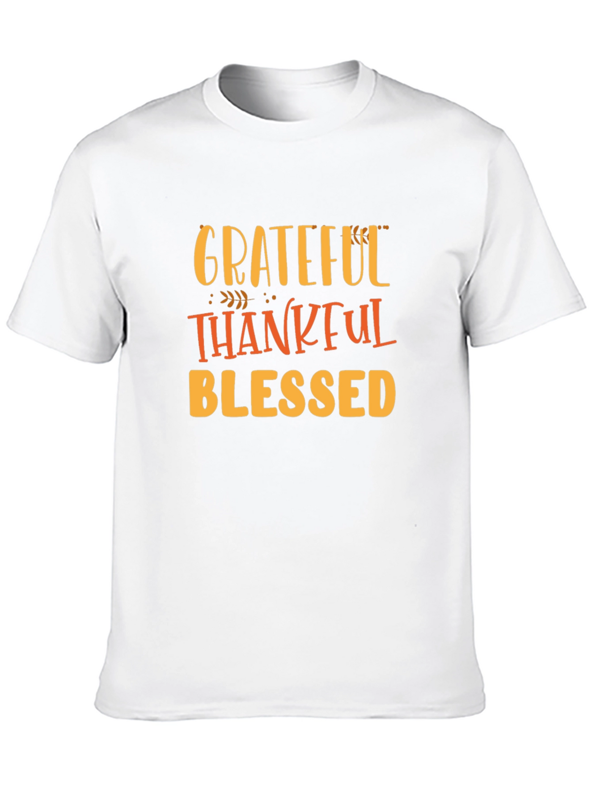 Grateful Thankful Blessed Black Tee