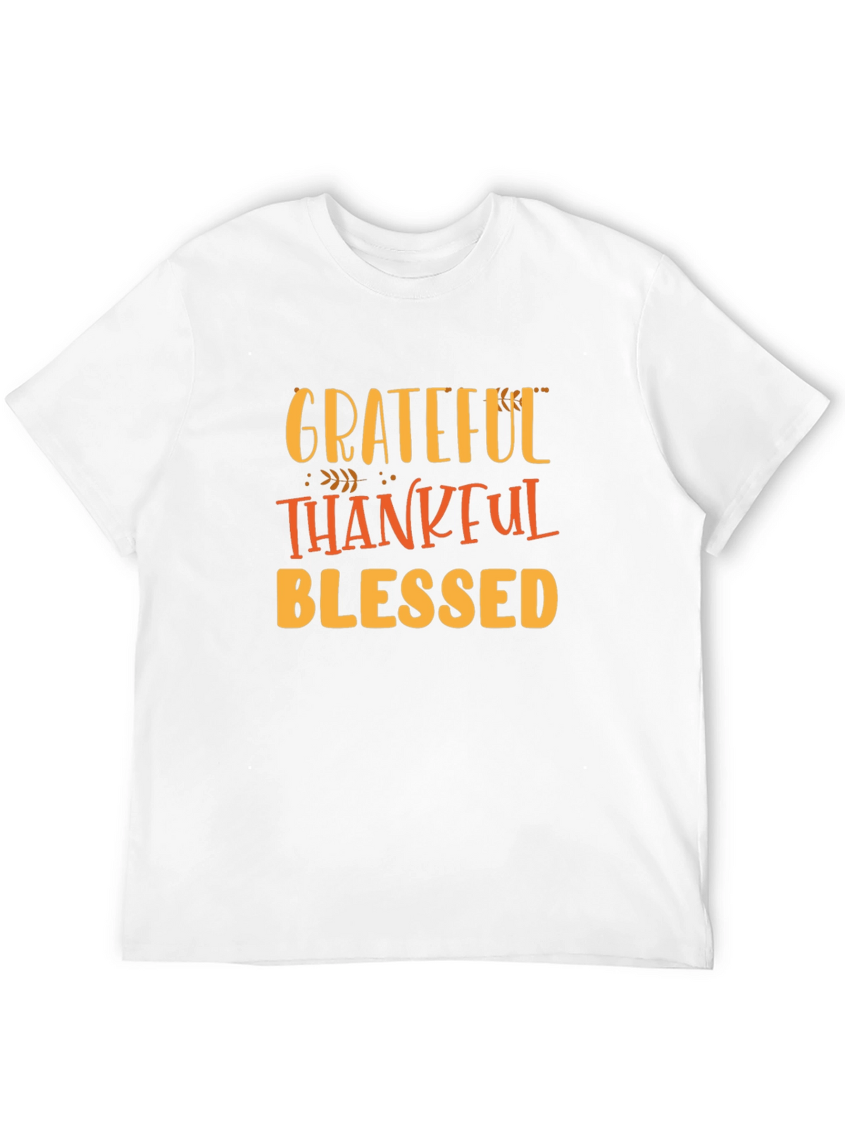Grateful Thankful Blessed Black Tee