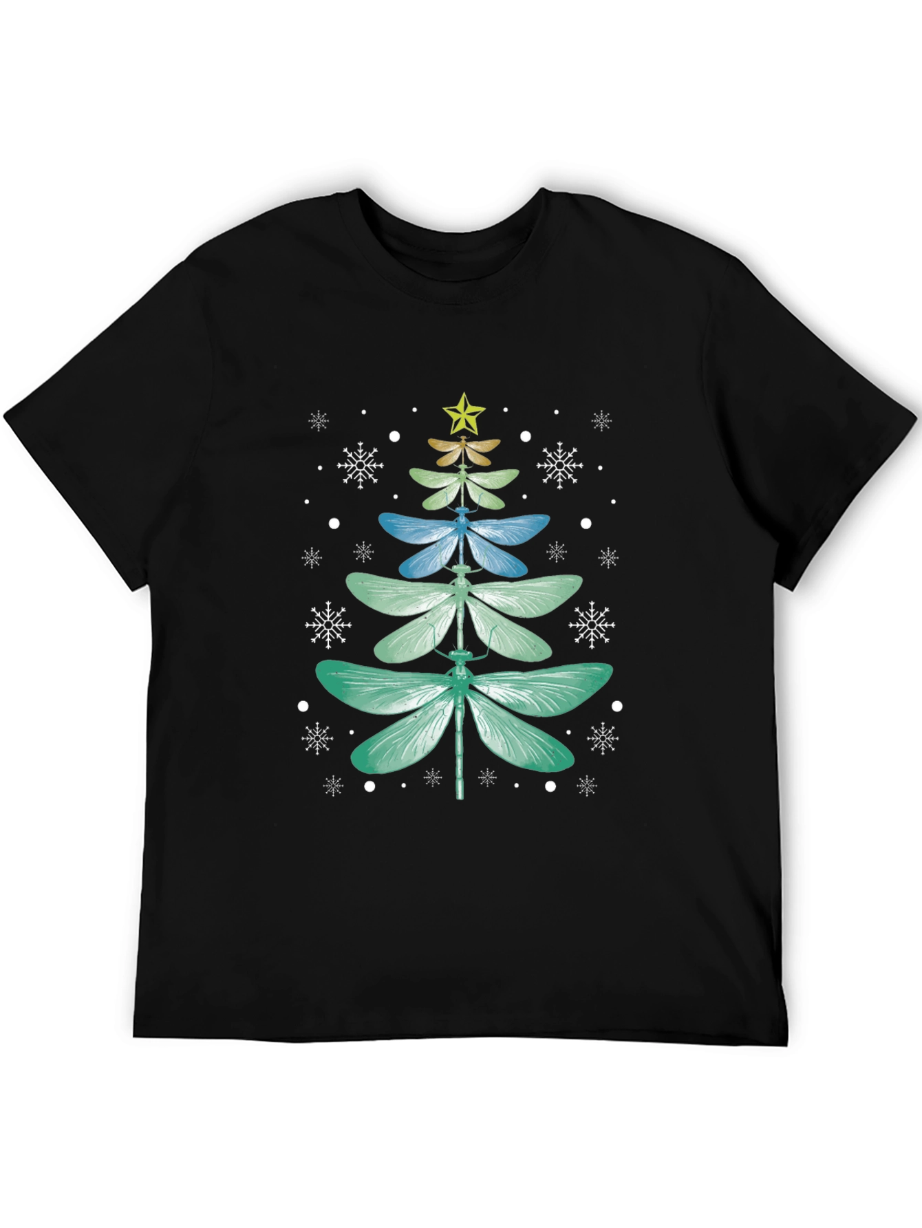Dragonfly Christmas Tree T-Shirt