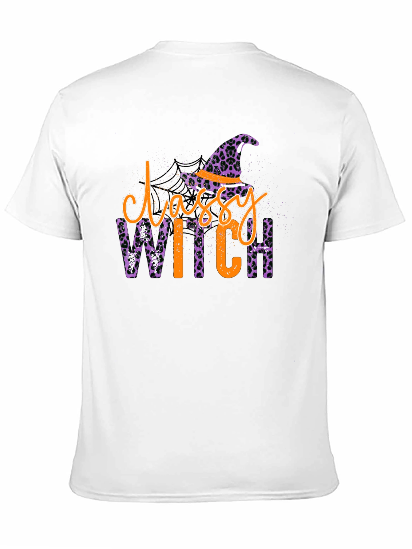 Classy Witch Leopard Print Halloween T-Shirt