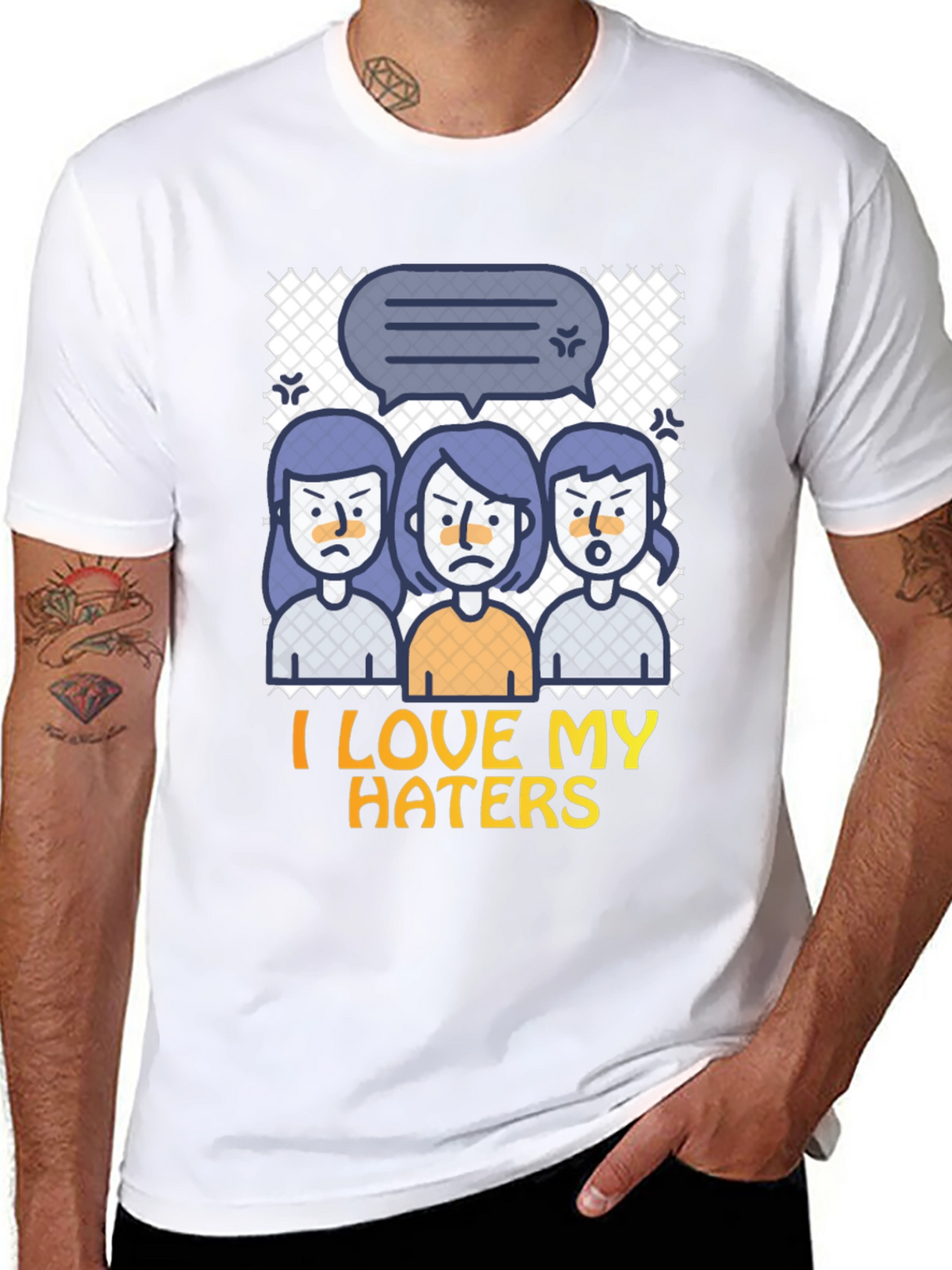 I Love My Haters Graphic Tee