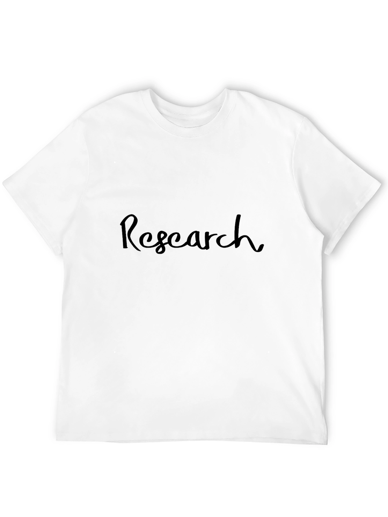 Research Black Cotton T-Shirt - Stylish Academic Wear