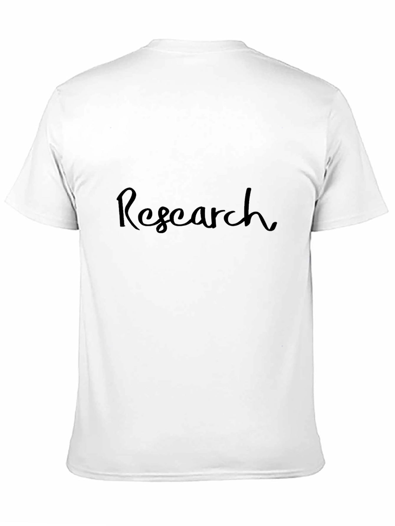 Research Black Cotton T-Shirt - Stylish Academic Wear
