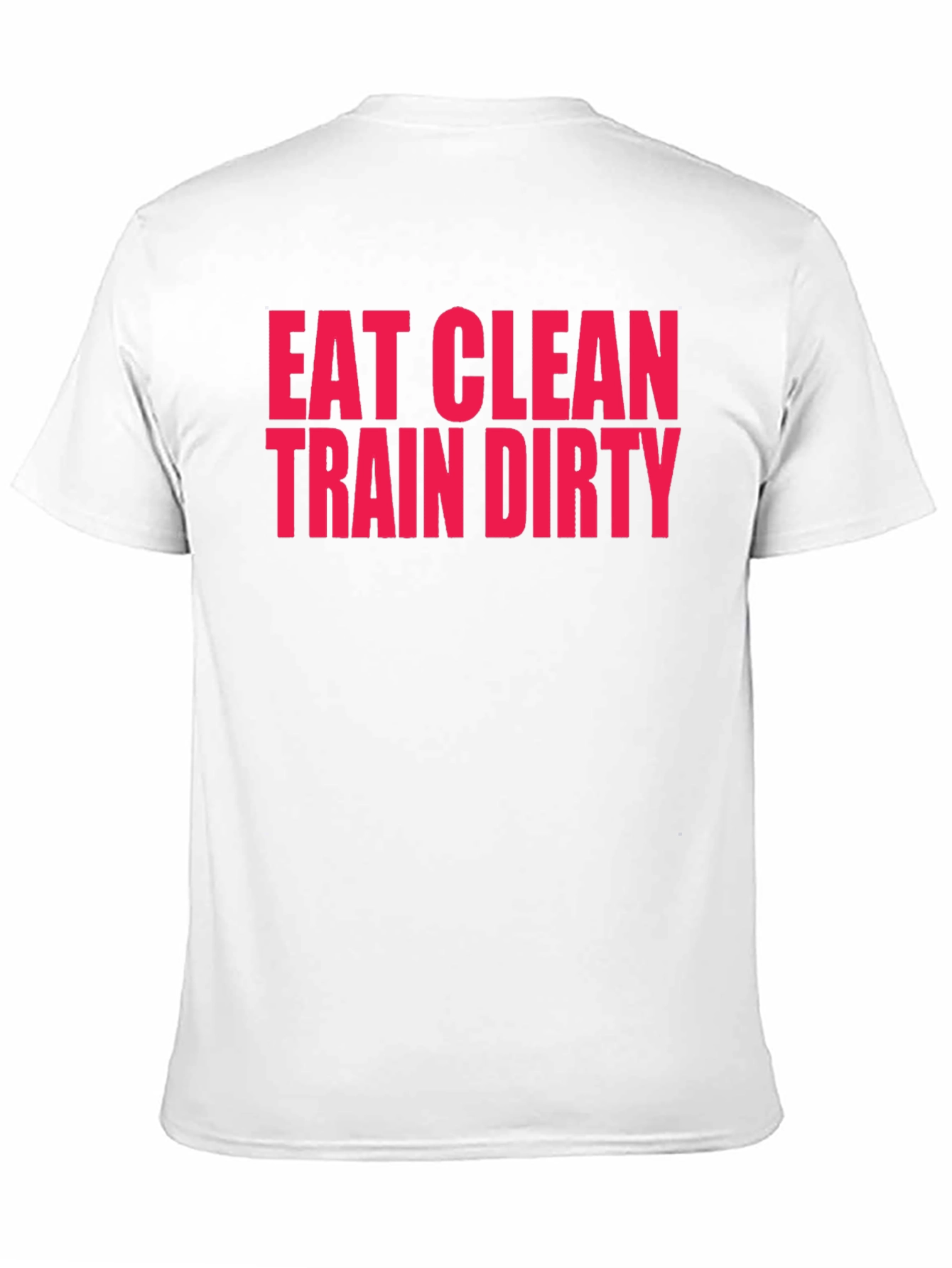 Eat Clean Train Dirty Black Graphic Tee