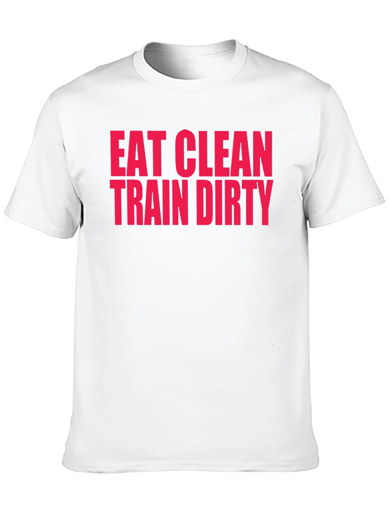 Eat Clean Train Dirty Black Graphic Tee