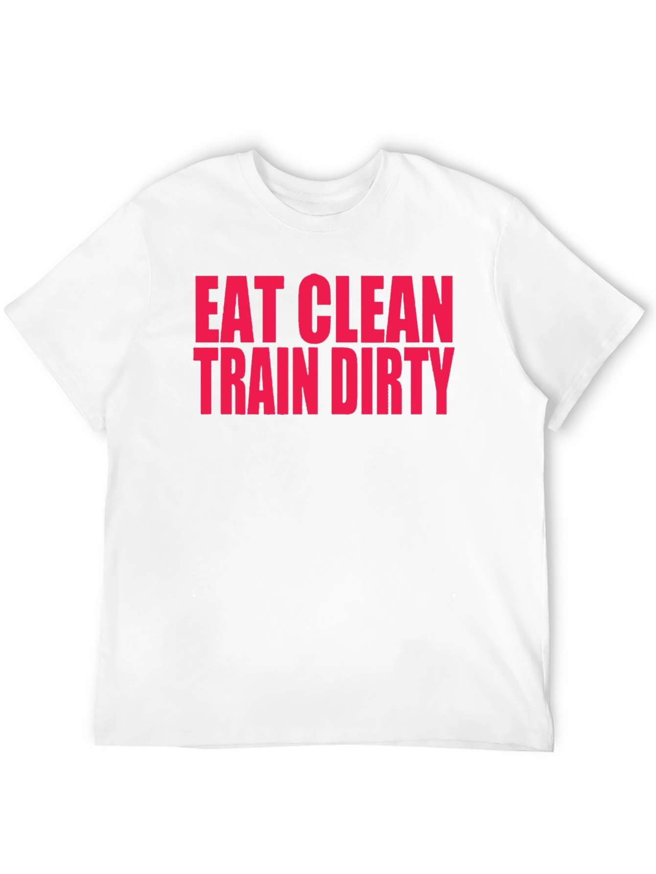 Eat Clean Train Dirty Black Graphic Tee