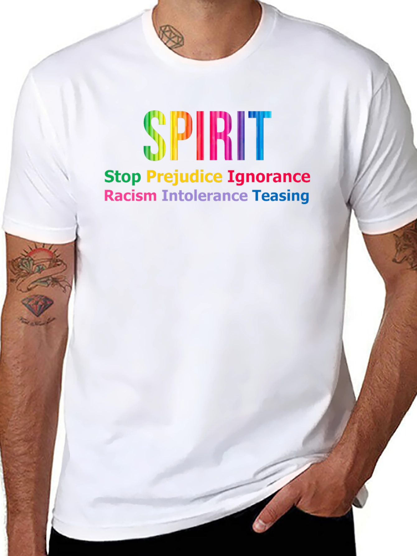 SPIRIT Anti Hate T-Shirt - Stop Prejudice