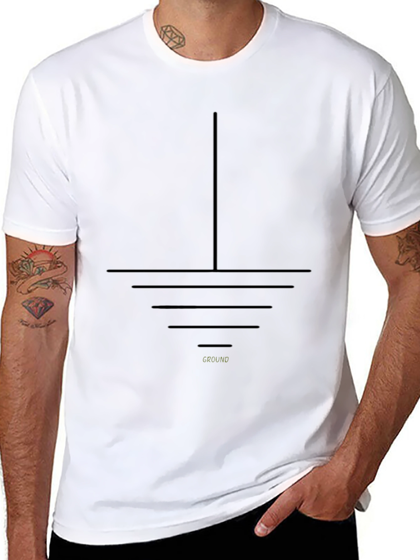 Earthed T-Shirt - Ground Symbol Tee