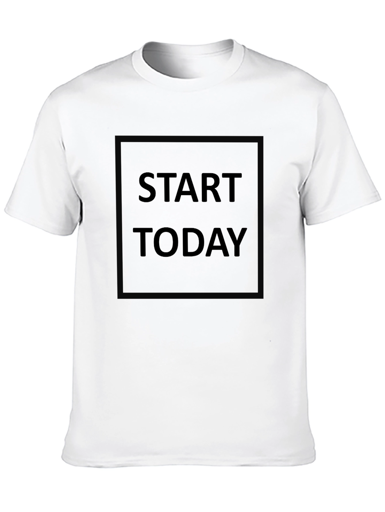 Start Today Black Graphic Tee