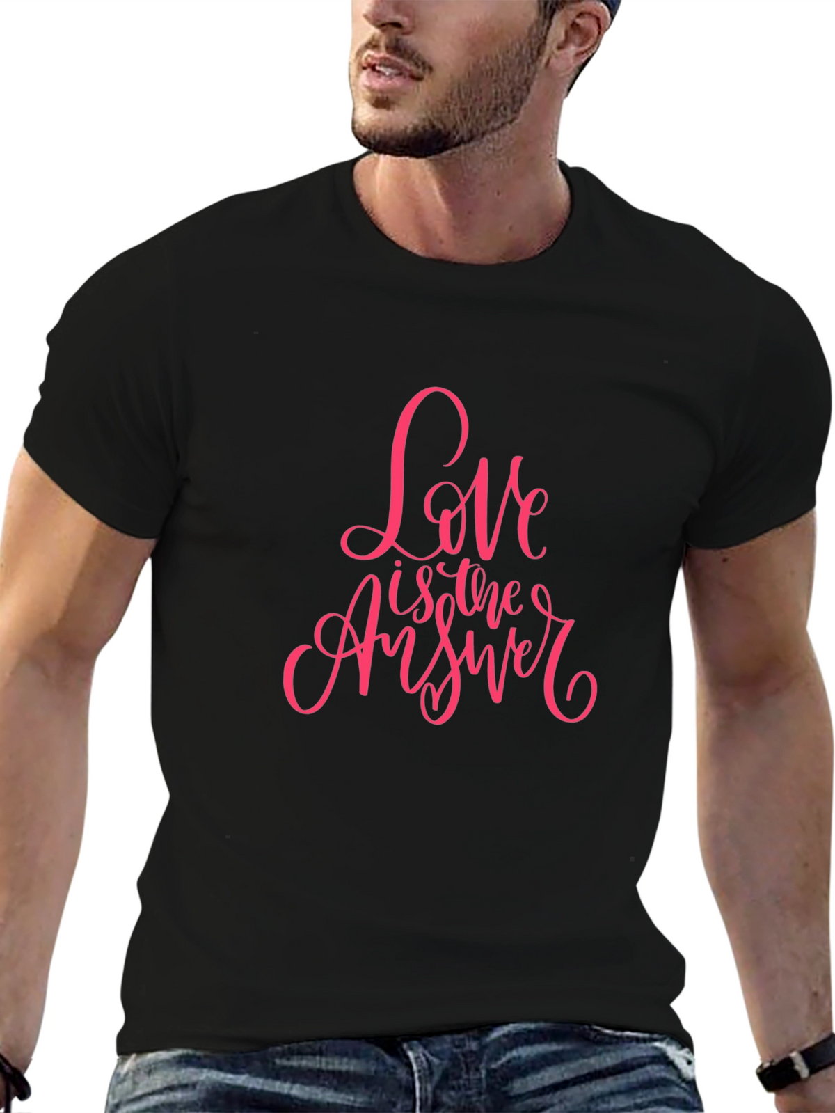 Love is the Answer Black T-Shirt