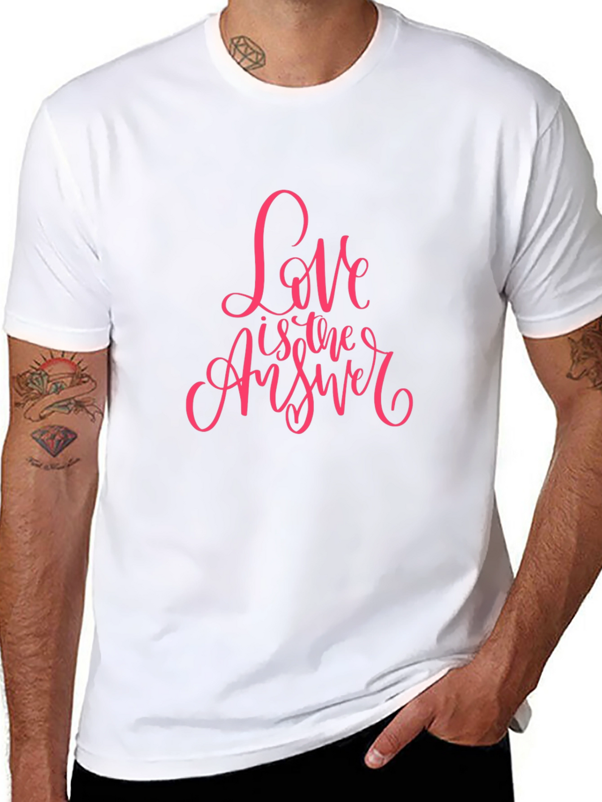 Love is the Answer Black T-Shirt