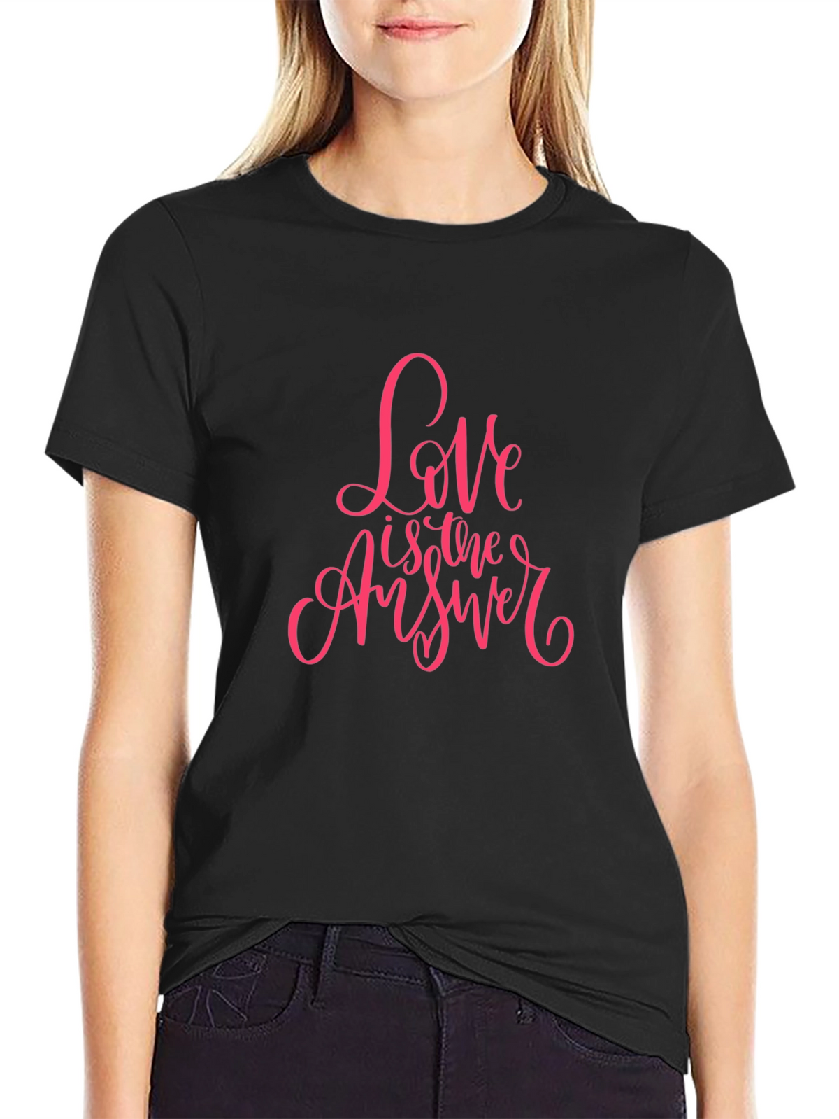 Love is the Answer Black T-Shirt