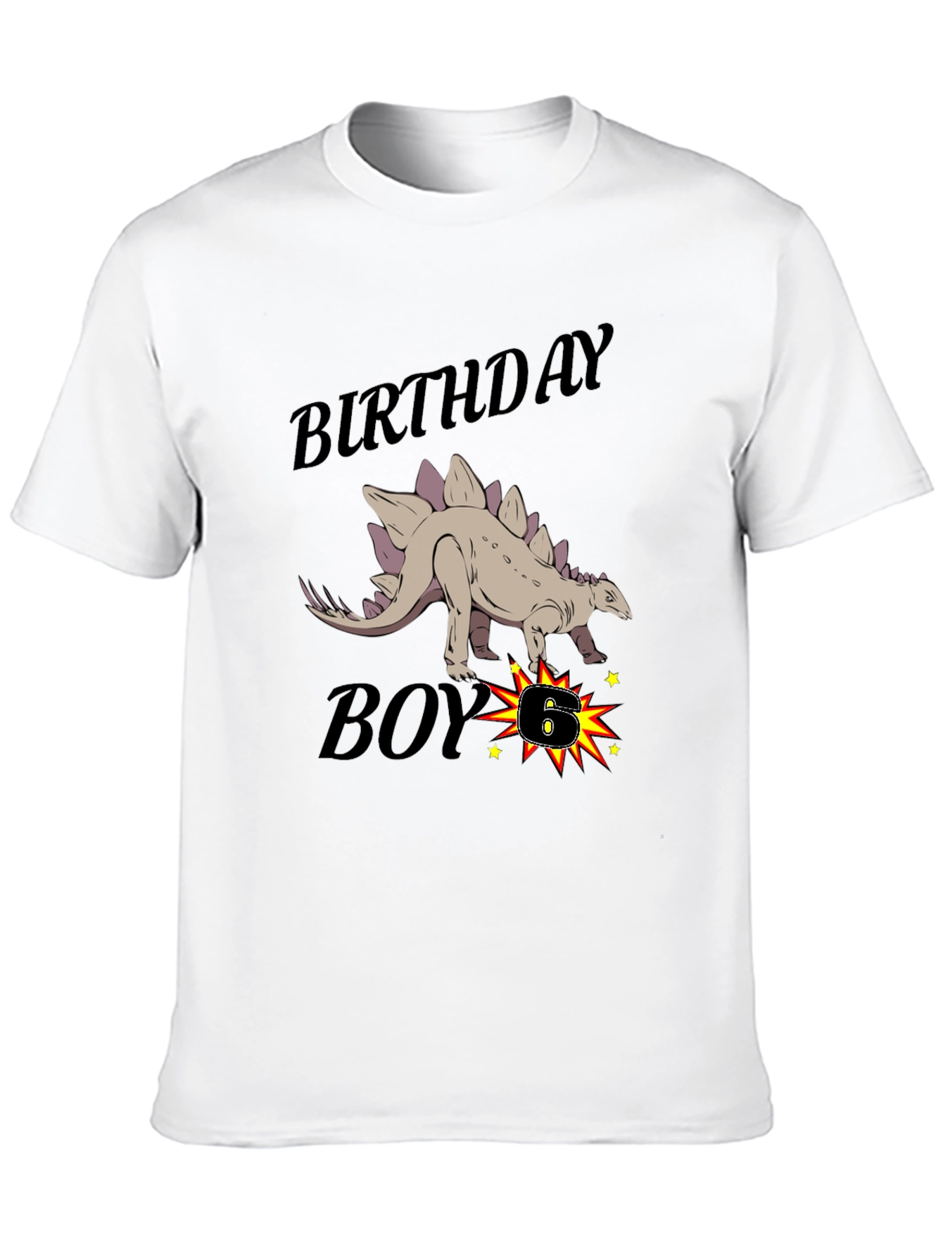 Birthday Boy Dinosaur Graphic T-Shirt