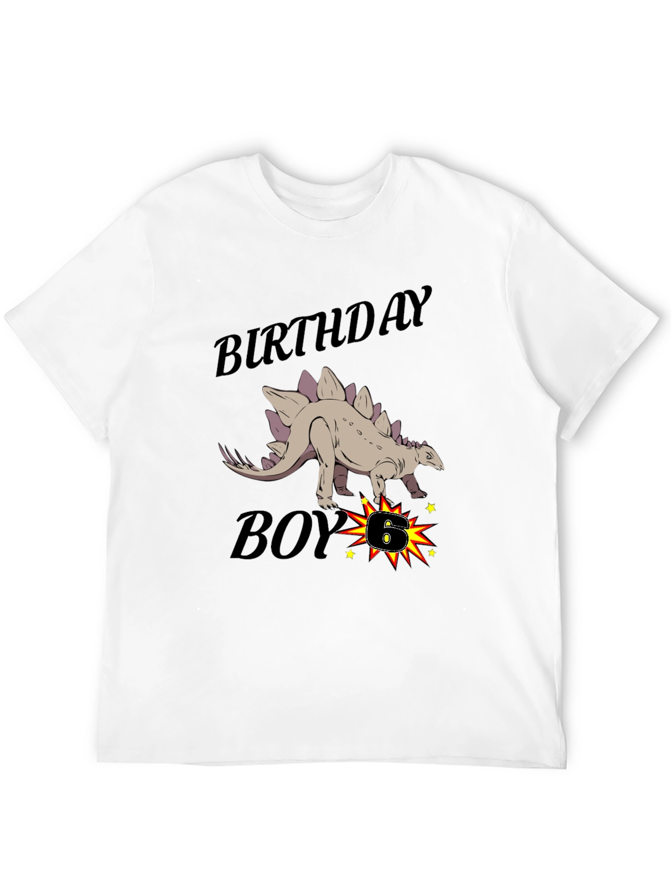 Birthday Boy Dinosaur Graphic T-Shirt
