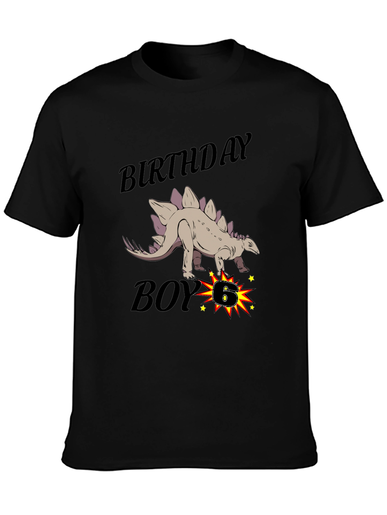 Birthday Boy Dinosaur Graphic T-Shirt