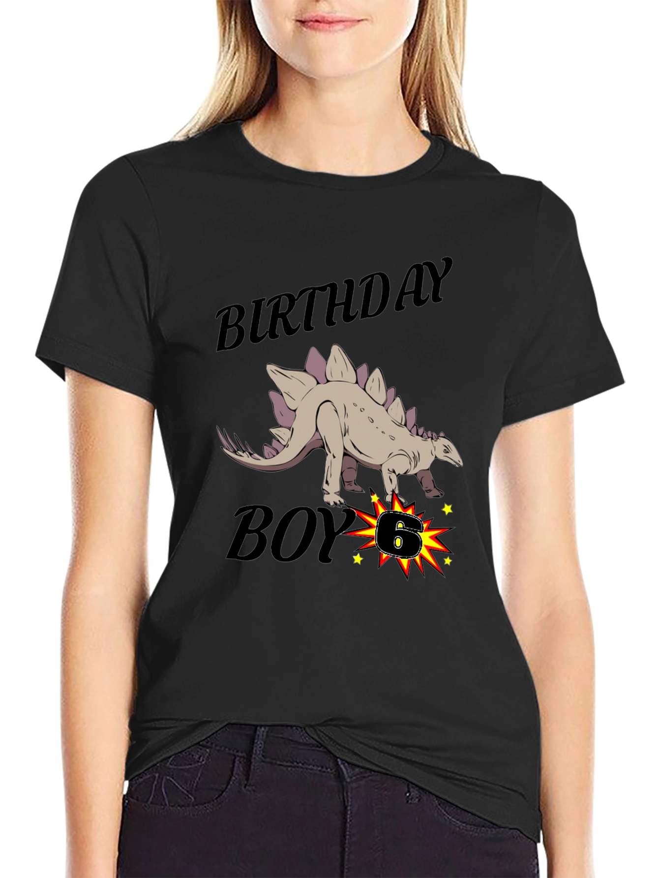 Birthday Boy Dinosaur Graphic T-Shirt