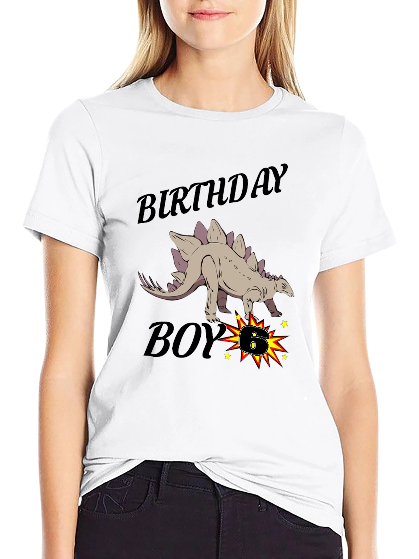 Birthday Boy Dinosaur Graphic T-Shirt