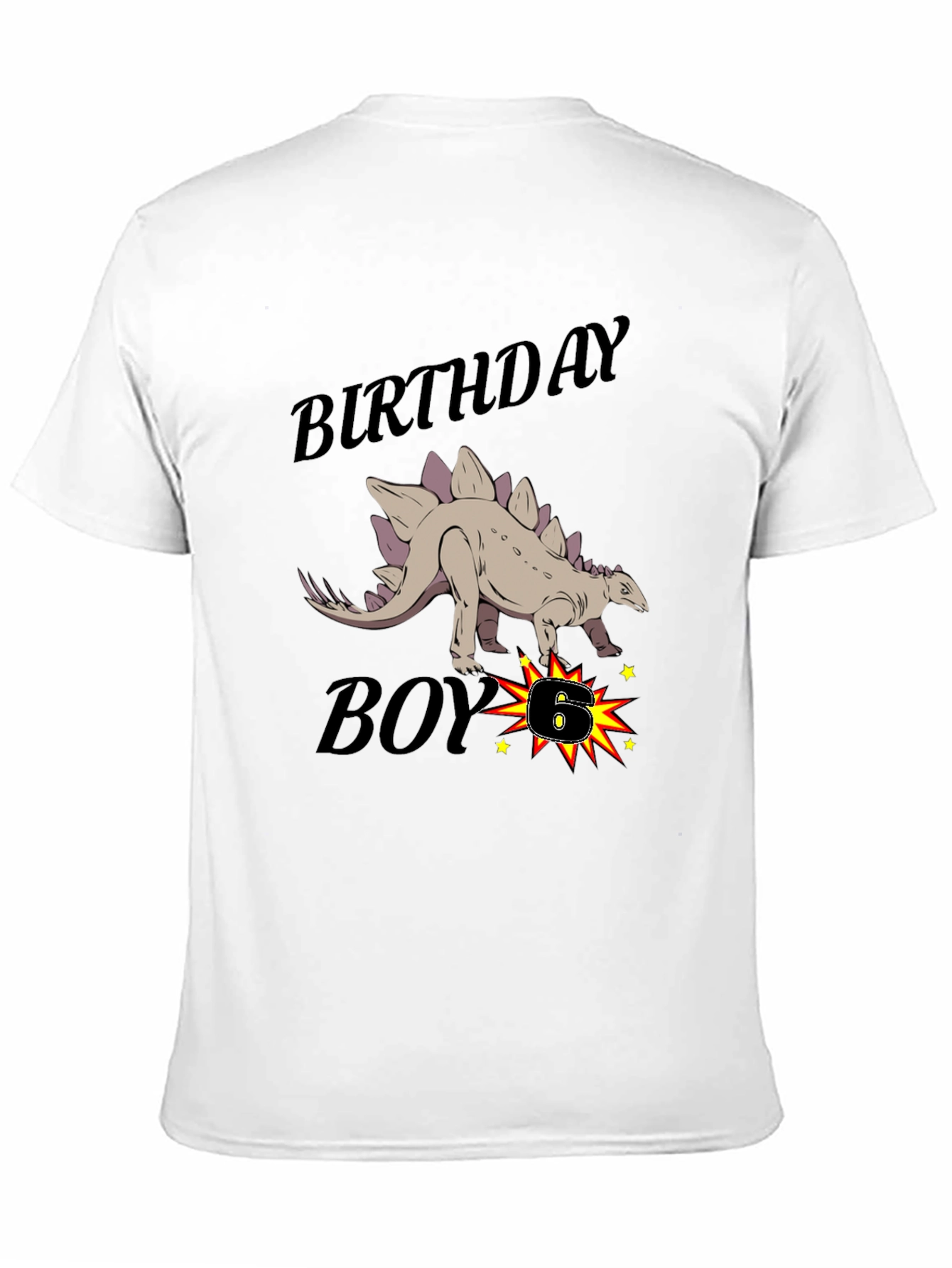 Birthday Boy Dinosaur Graphic T-Shirt