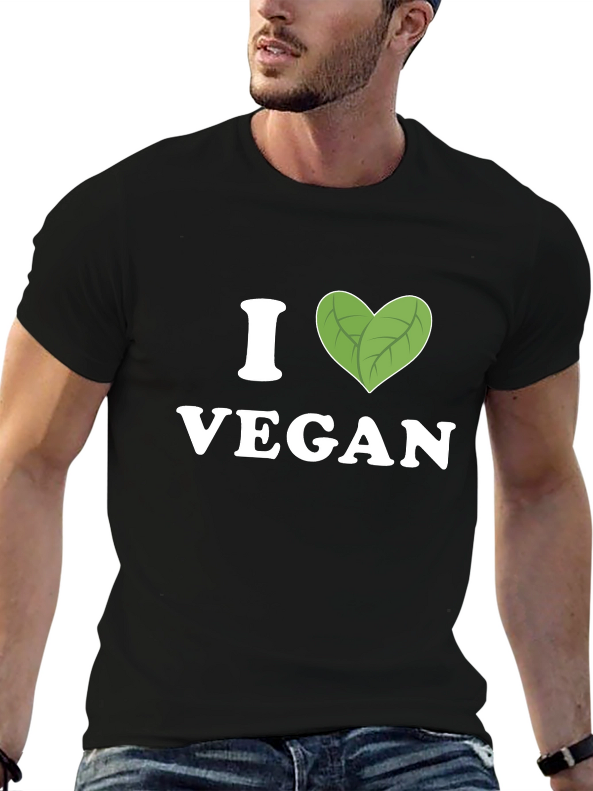 I Heart Vegan T-Shirt - Black