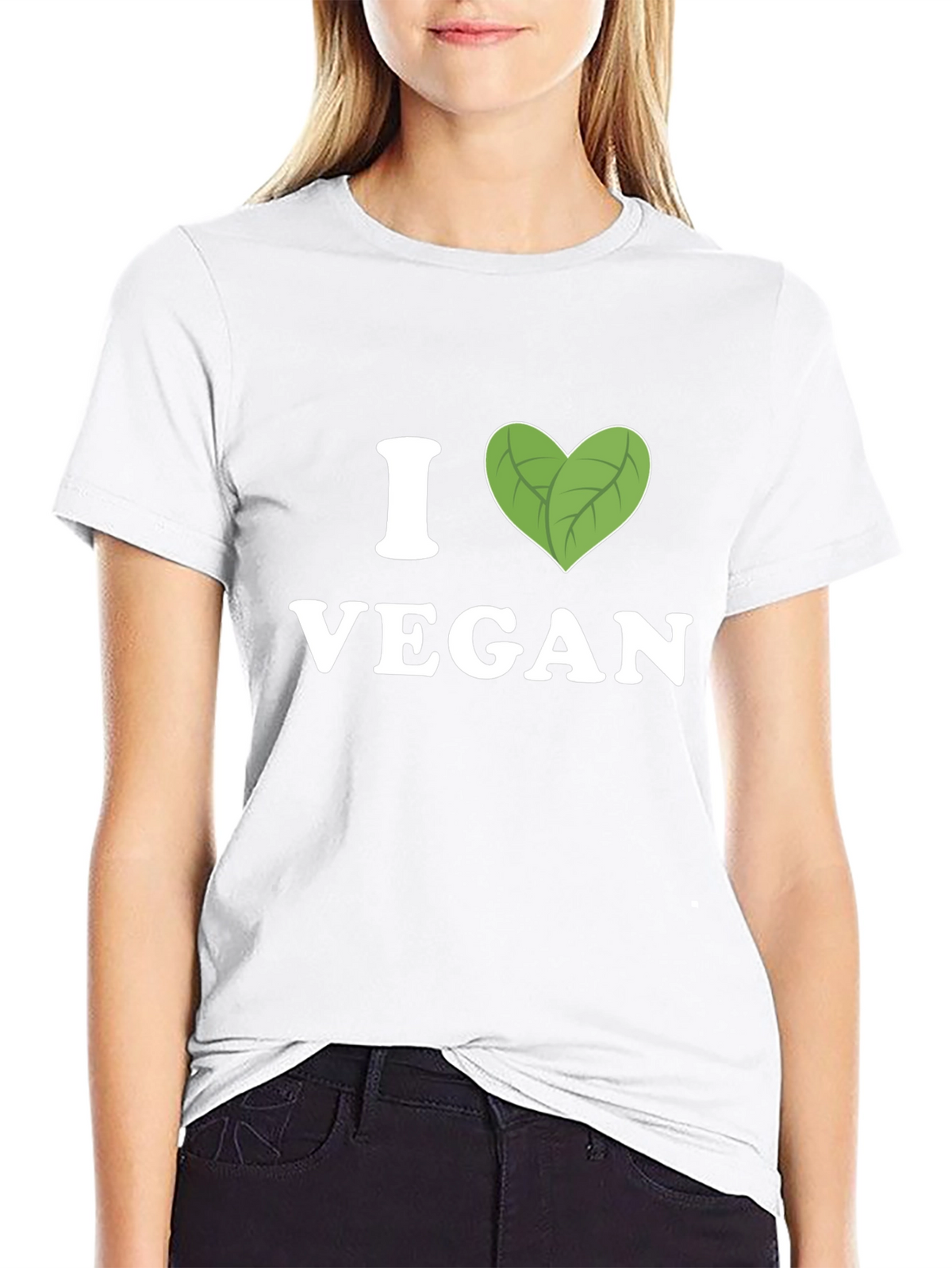 I Heart Vegan T-Shirt - Black