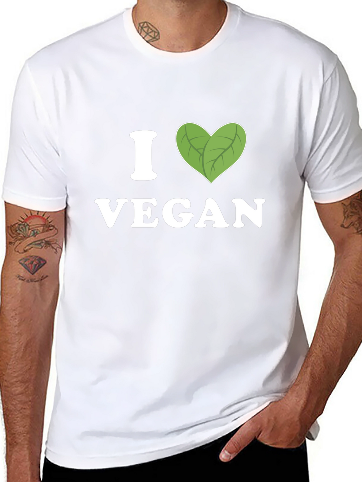 I Heart Vegan T-Shirt - Black
