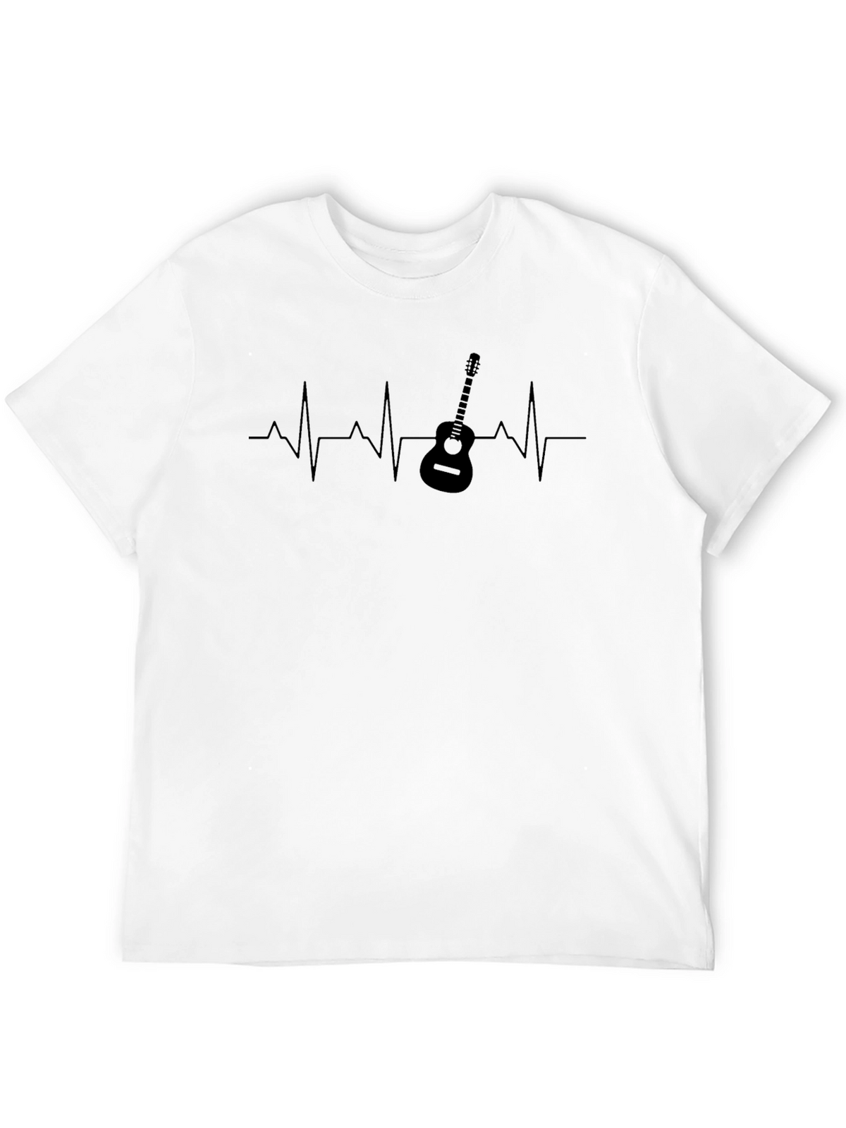 Guitar Heartbeat Graphic Tee - Music Lover T-Shirt