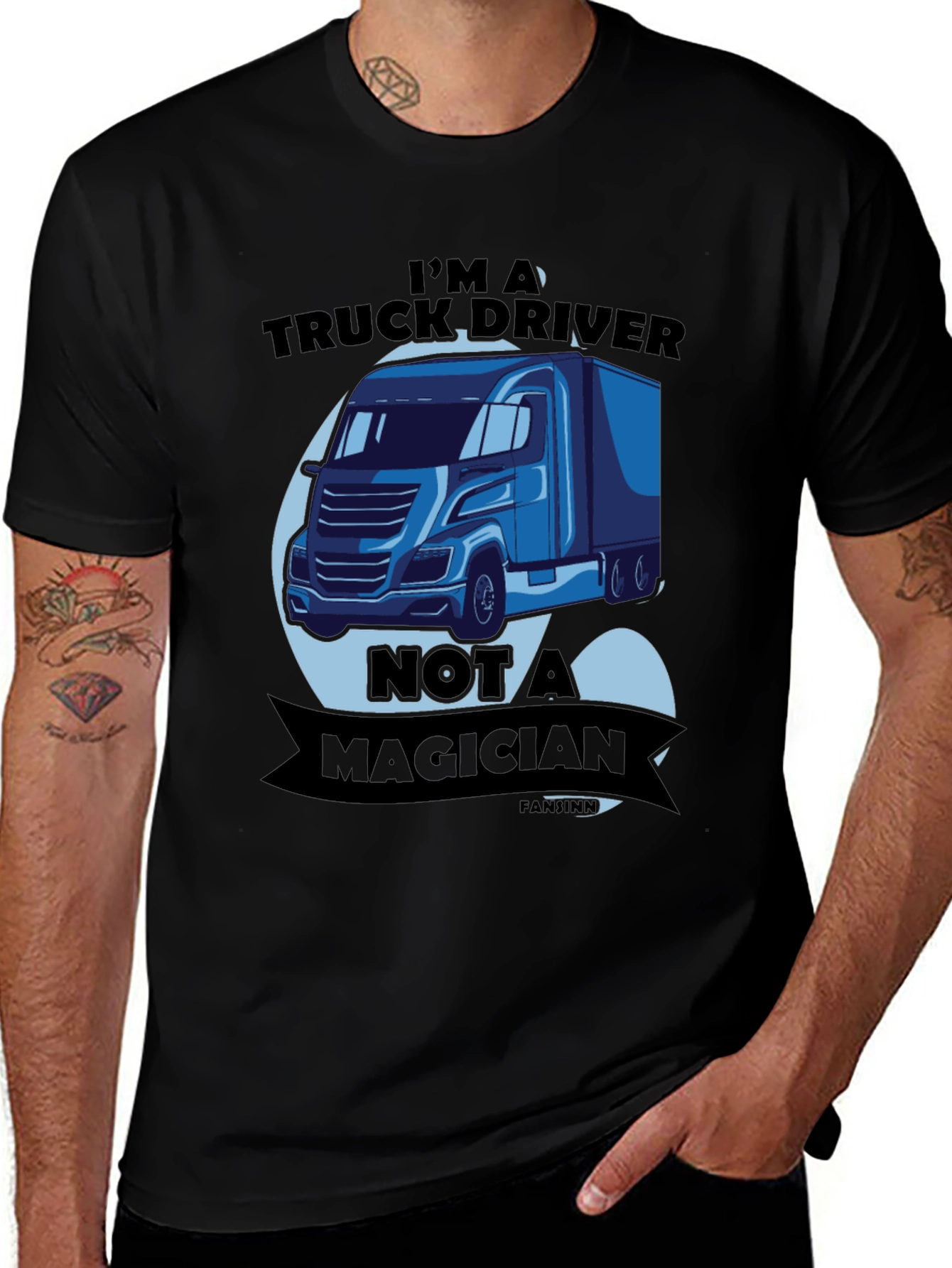 Truck Driver T-Shirt - Not A Magician Funny Tee