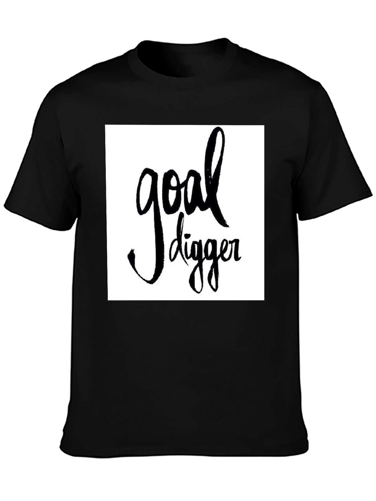 Goal Digger Graphic Tee - Stylish Black T-Shirt