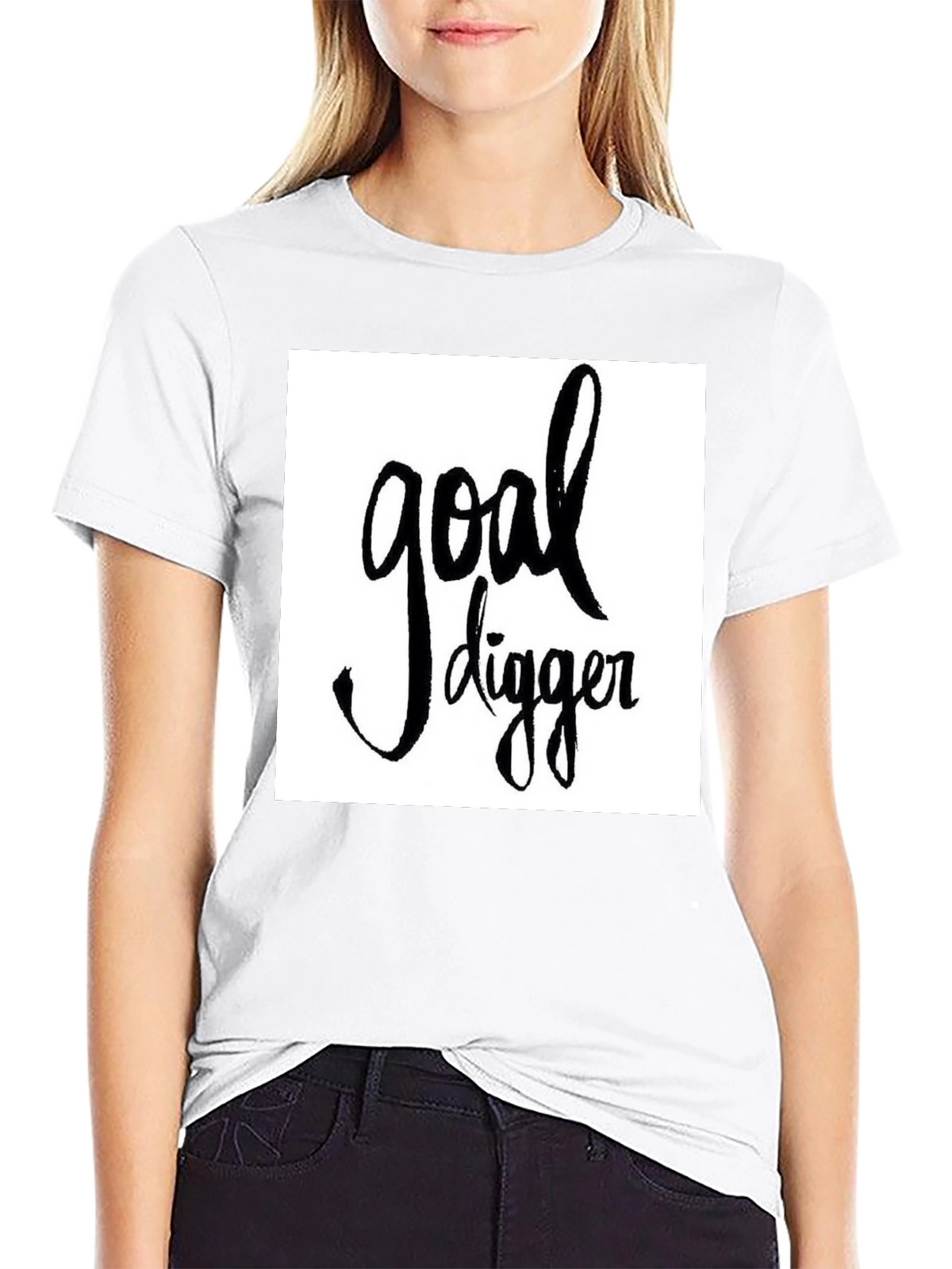 Goal Digger Graphic Tee - Stylish Black T-Shirt