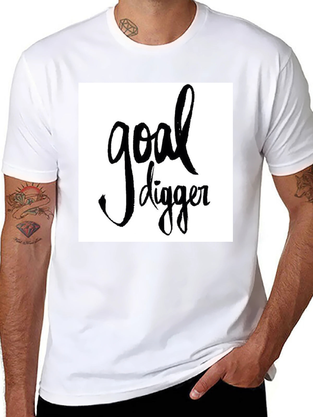 Goal Digger Graphic Tee - Stylish Black T-Shirt