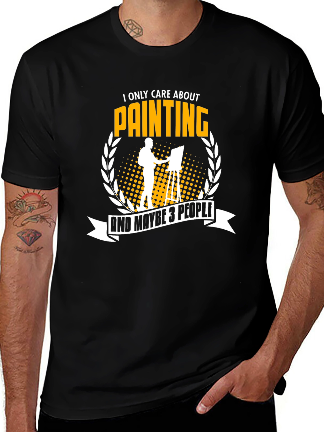 Painter T-Shirt: I Only Care About Painting Graphic Tee