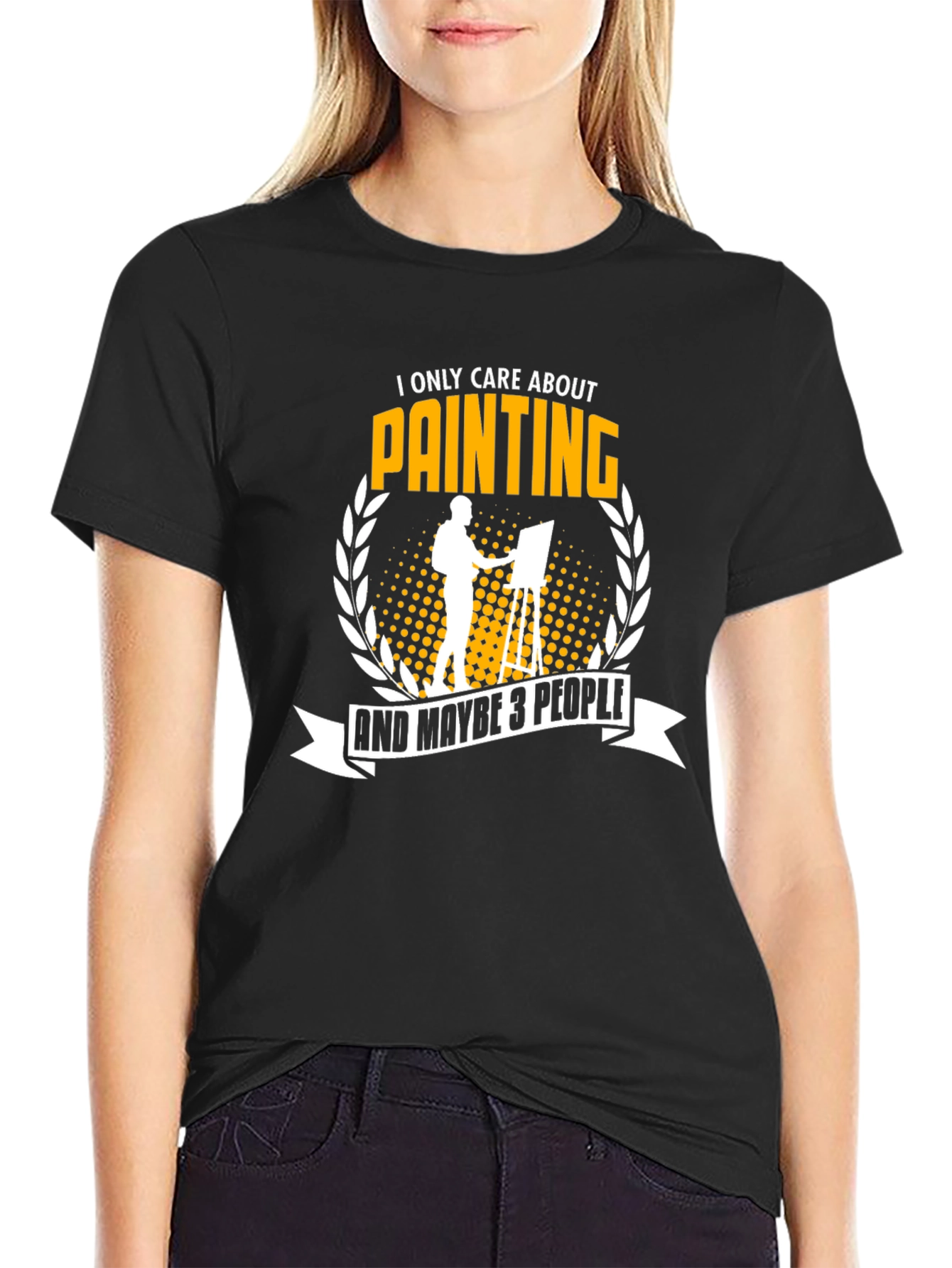 Painter T-Shirt: I Only Care About Painting Graphic Tee